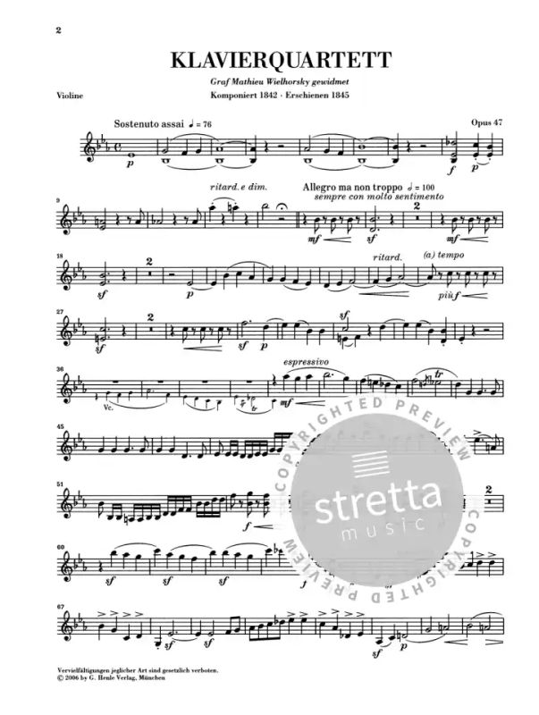 Robert Schumann - Piano Quartet E flat major op. 47 (4)