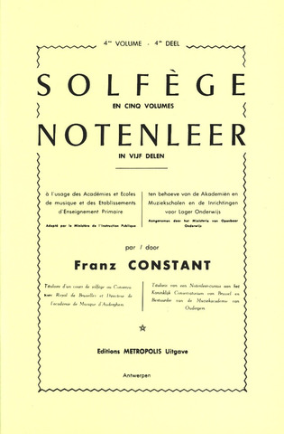 Franz Constant: Notenleer 4