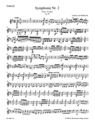 L. van Beethoven - Symphony No. 2 in D major op. 36