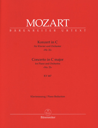 Wolfgang Amadeus Mozart: Konzert Nr. 21 C-Dur KV 467