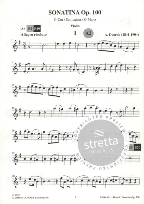 Antonín Dvořák - Sonatine op. 100 G-Dur (1)