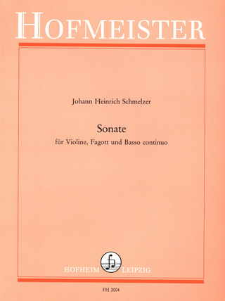 Johann Heinrich Schmelzer - Sonate für Violine, Fagott und und Bc Partitur und Stimmen