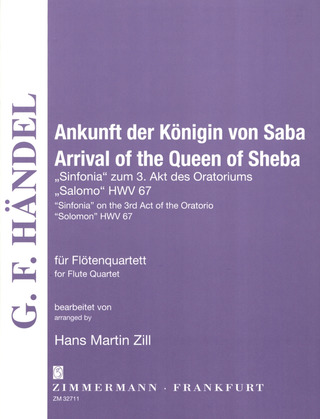 Georg Friedrich Händel - Ankunft der Königin von Saba HWV 67