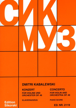 Dmitri Kabalewski - Konzert für Violine und Orchester op. 48
