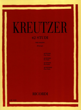 Rodolphe Kreutzer - 42 Studi Per Violino Revisione Di Remy Principe
