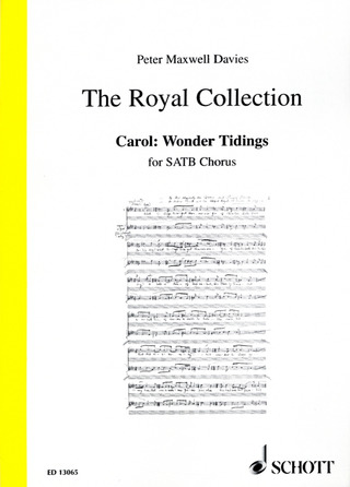 Peter Maxwell Davies - Carol: Wonder Tidings (2006)