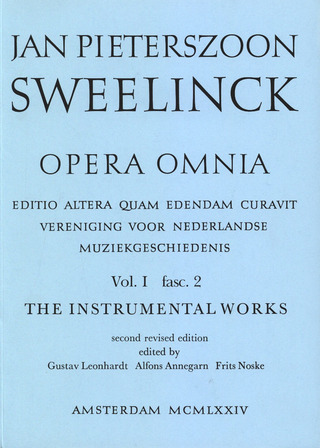 Jan Pieterszoon Sweelinck: Opera Omnia 2 - Instrumental Works