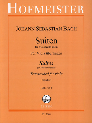 Johann Sebastian Bach - Suiten für Violoncello Band 1 (Nr.1-3)