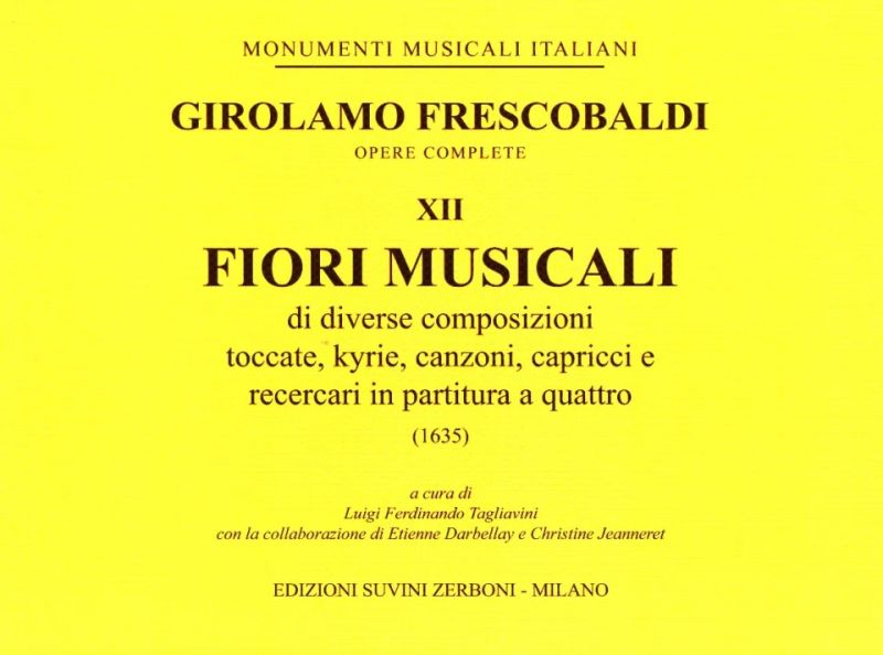 Girolamo Frescobaldim fl. - Fiori musicali