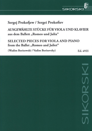 Sergei Prokofiev - Ausgewählte Stücke aus dem Ballett "Romeo und Julia" für Viola und Klavier