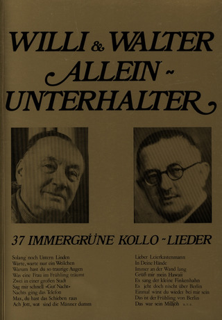 Kollo Willi + Walter: Willi & Walter Alleinunterhalter