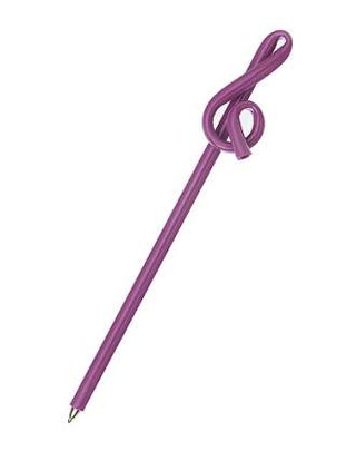 Junior Bent Treble-Clef Pen: Purple
