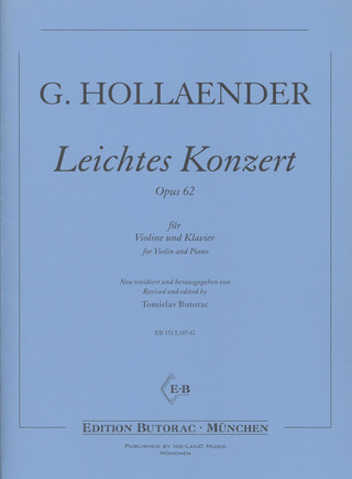 Gustav Hollaender: Leichtes Konzert op. 62