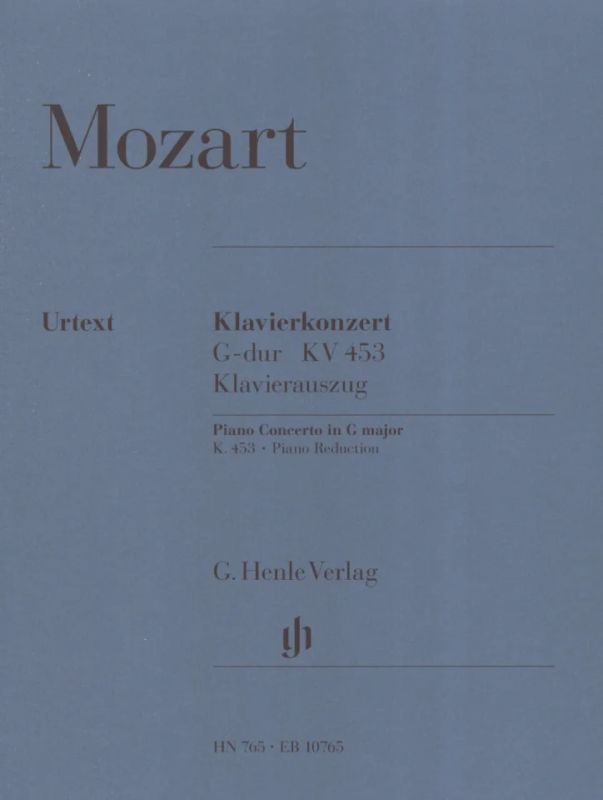 Wolfgang Amadeus Mozart - Klavierkonzert G-Dur op. KV 453