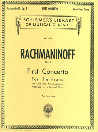 Sergej Rachmaninov - First Concerto for the Piano in F# Minor, Op. 1