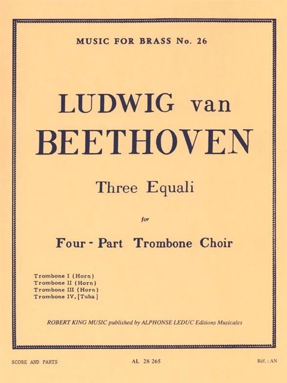 Ludwig van Beethoven - Three Equali