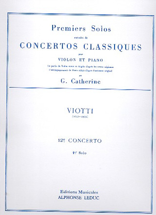 Giovanni Battista Viotti - Premiers Solos Concertos Classiques