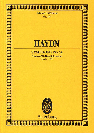 Joseph Haydn - Sinfonie Nr. 54  G-Dur Hob. I: 54 (1774)