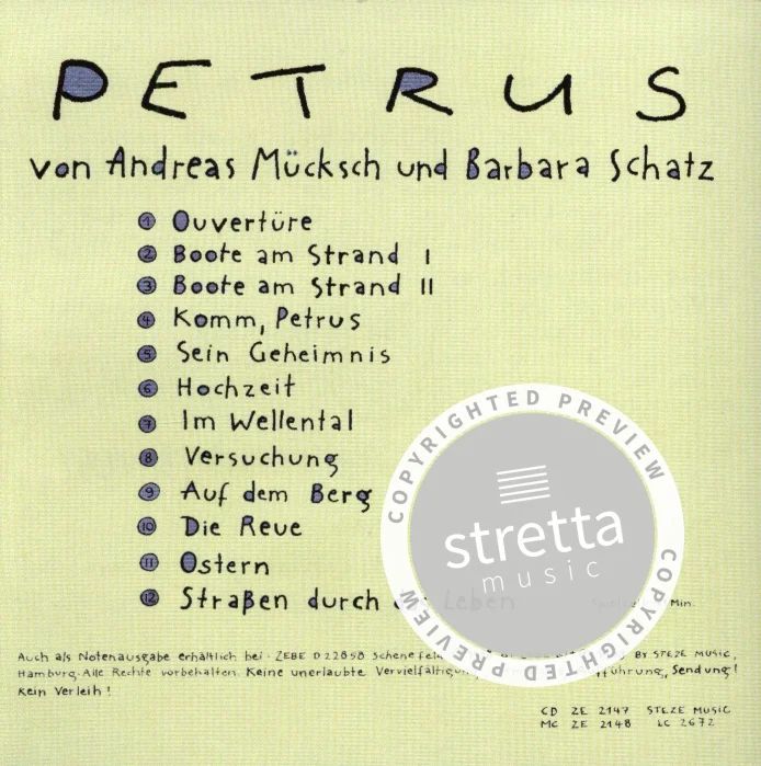 Muecksch A. + Schatz B. - Petrus - die CD