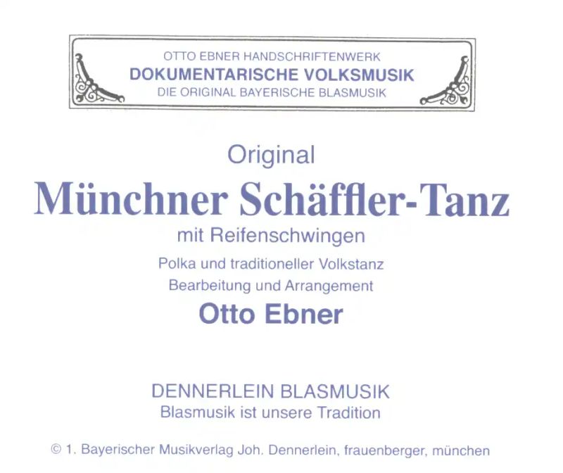 Otto Ebner - Münchner Schäfflertanz mit Reifenschwingen
