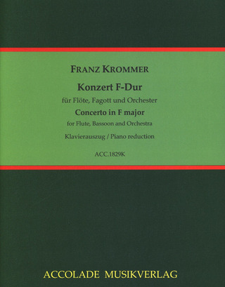 Franz Krommer: Konzert F-Dur für Flöte, Fagott und Orchester