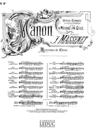 Jules Massenet - Jules Massenet: Air de Manon No.18 bis: Fabliau