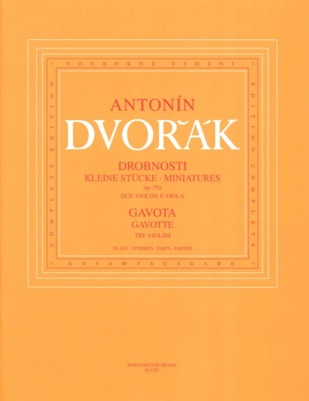 Antonín Dvořák - Kleine Stücke op. 75a