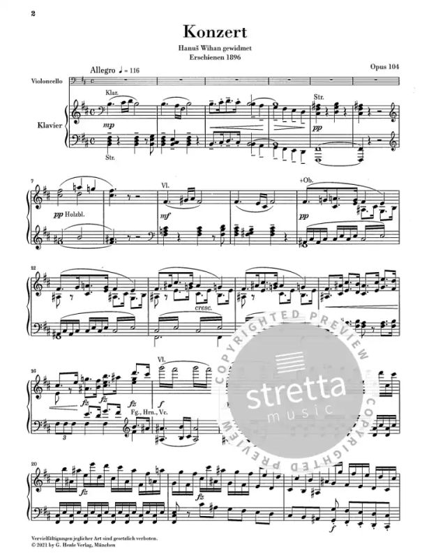 Antonín Dvořák - Violoncello Concerto b minor op. 104