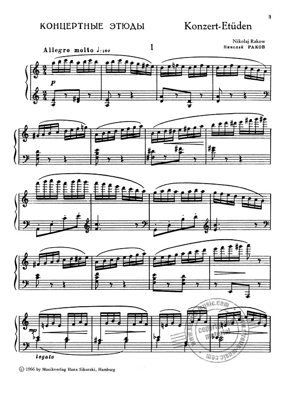 Rakow Nikolai - Konzert-Etüden für Klavier (1)