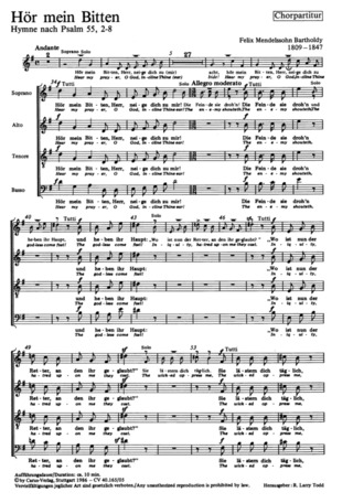 Felix Mendelssohn Bartholdy - Hör mein Bitten