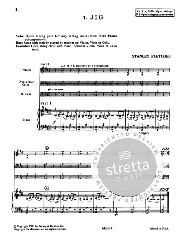 Stanley Fletcher: New Tunes for Strings 1 (1)
