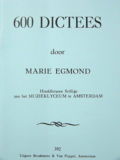 Marie Egmond: 600 Dictees