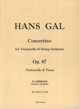 Hans Gál - Concertino g-Moll op. 87