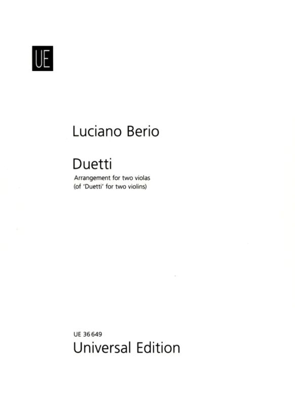 Luciano Berio - Duetti