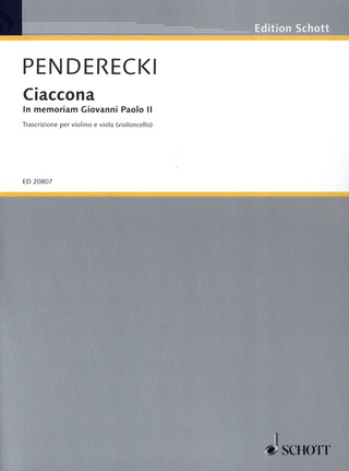 Krzysztof Penderecki - Ciaccona