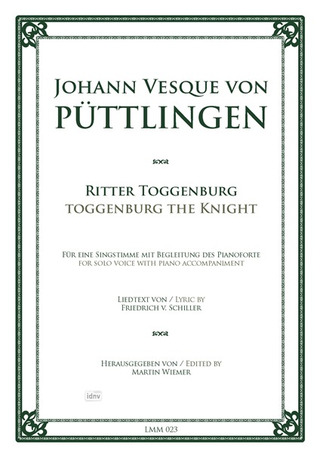 Johann Vesque von Püttlingen - Ritter Toggenburg