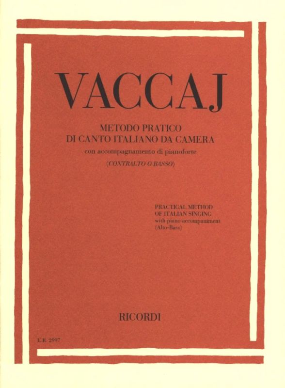 Nicola Vaccai - Metodo pratico di canto italiano da camera