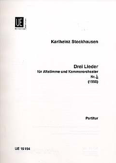 Karlheinz Stockhausen - 3 Lieder