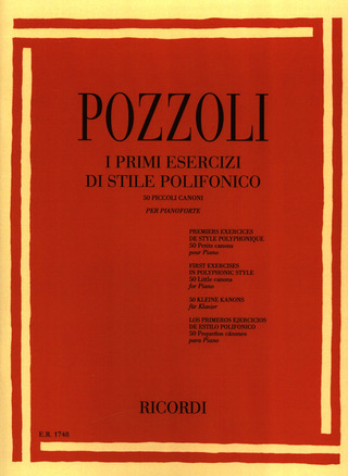 Ettore Pozzoli: I primi exercizi di stile polifonico