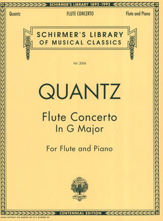 Johann Joachim Quantz - Flute Concerto in G Major