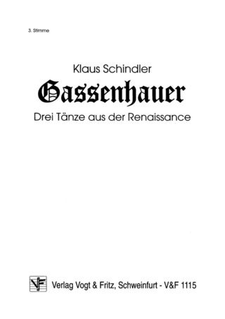 Klaus Schindler: Gassenhauer