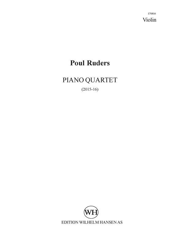 Poul Ruders - Piano Quartet