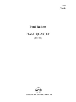 Poul Ruders: Piano Quartet