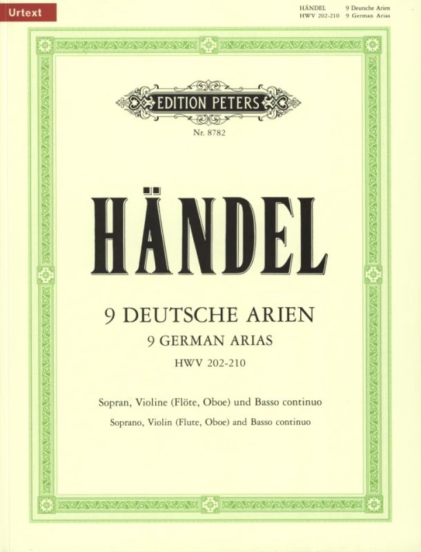 Georg Friedrich Händel - 9 Deutsche Arien HWV 202-210
