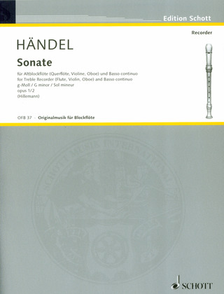 Georg Friedrich Händel - Sonate g-Moll op. 1/2 HWV 360