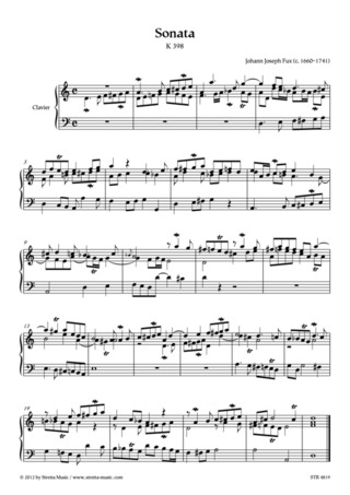 Johann Joseph Fux: Sonata