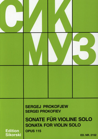 Sergei Prokofjew - Sonata op. 115