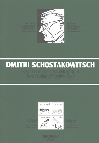 Dmitri Sjostakovitsj - 2 Fabeln nach Krylow für Mezzosopran und Klavier op. 4