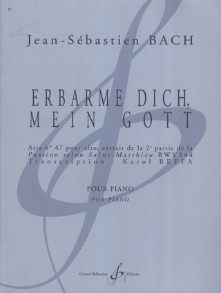 Johann Sebastian Bach: Erbarme Dich Mein Gott (Matthaeus Passion Bwv 244)