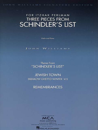 J. Williams - Three Pieces from Schindler's List